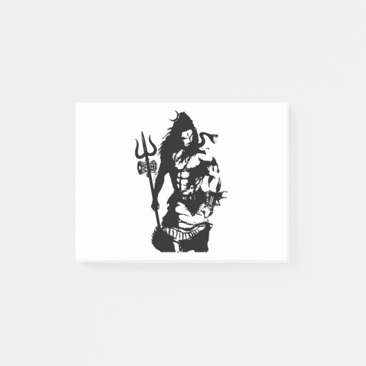 Lord Shiva Art Angry Trishul Post-it® Notes (Voorkant)