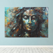 Lord shiva canvas schilderij afdruk (Insitu (Houten vloer))