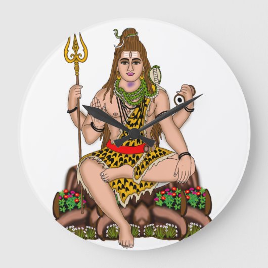 Lord Shiva Clock Grote Klok (Voorkant)