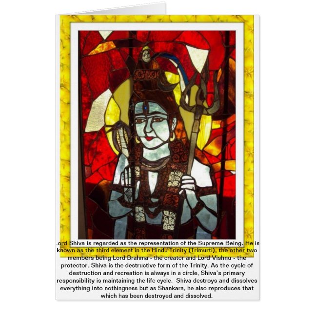 Lord Shiva de Hindu Trinity (Voorkant)