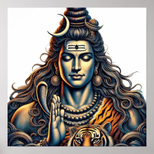 Lord Shiva - De kosmische ontwikkeling van de sche Poster