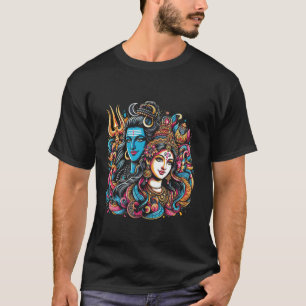 Lord Shiva Durga Hindoe God Mahadeva Goddess Godde T-shirt