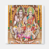 Lord Shiva Family Magnet (Devant)