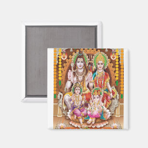 Lord Shiva Family Magnet Magneet