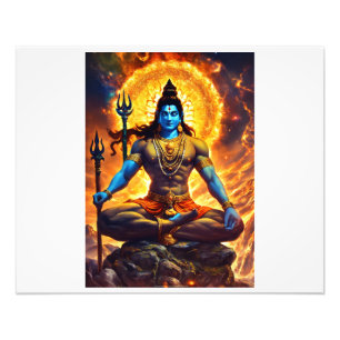 Lord shiva foto afdruk