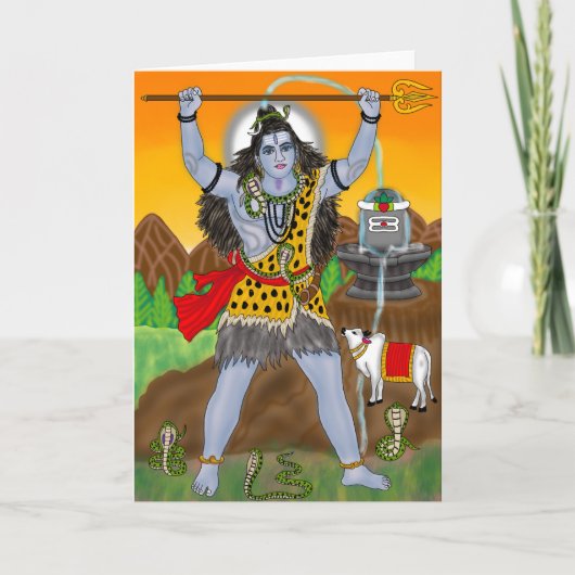 Lord Shiva Greeting Card Kaart (Voorkant)