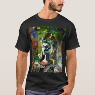 Lord Shiva Handpainted en T-shirt