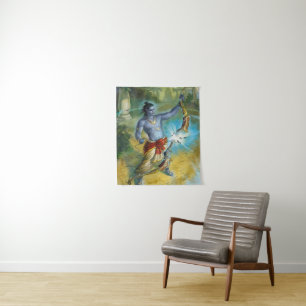 Lord Shiva Hindu God - Tapestry Wandkleed
