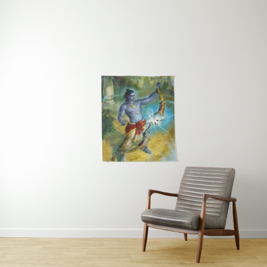 Lord Shiva Hindu God - Tapisserie (En situation)