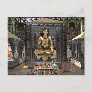 Lord Shiva Hindu Temple Briefkaart