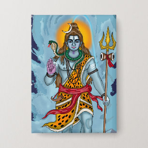 Lord Shiva knop badge Button