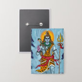 Lord Shiva knop badge Button (Voorkant / Achterkant)