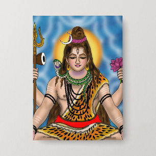 Lord Shiva Knop Button