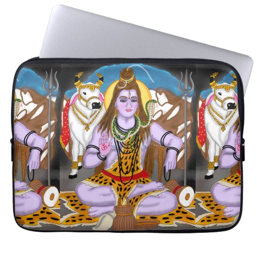 Lord Shiva Laptop Case (Voorkant)