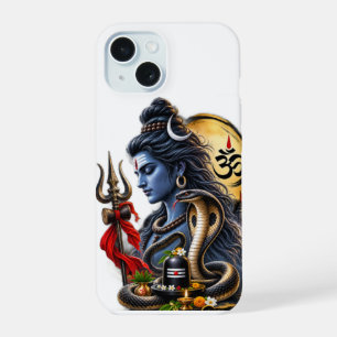 Lord Shiva Mahadev spirituele telefoonhoes iPhone 15 Hoesje