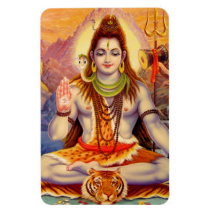 Lord Shiva Meditating Premium Flexi Magnet Magneet