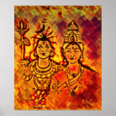 Lord Shiva Parvati Poster (Voorkant)