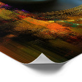 Lord Shiva Print: Moderne Abstracte visionaire kun Poster (Hoek)