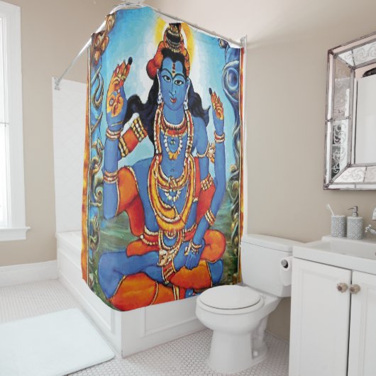 Lord Shiva - Rideau de douche (En situation)