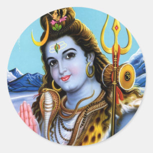 Lord Shiva Ronde Sticker