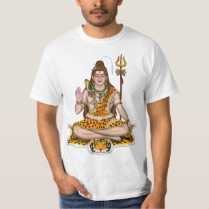Lord Shiva spiritueel Hindoe-deïteit T-shirt op ma