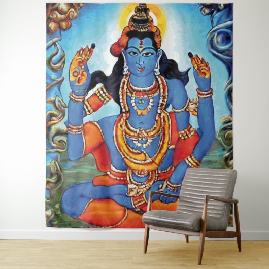 Lord Shiva - Tapestry Wandkleed (In situ)