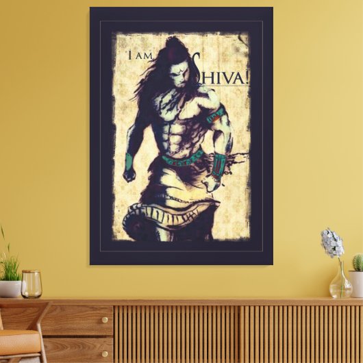 Lord Shiva - Toile enveloppée (Insitu(Salon))