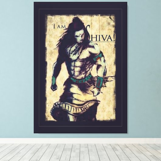 Lord Shiva - Toile enveloppée (Insitu (Plancher de Bois))