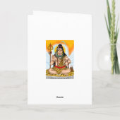 Lord Shiva wenskaart Kaart (Achterkant)