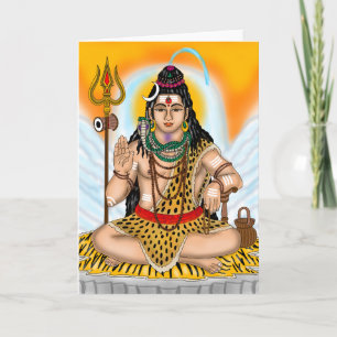 Lord Shiva wenskaart Kaart