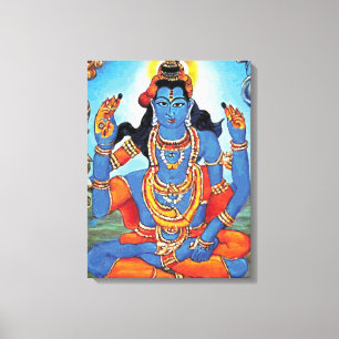 Lord Shiva - Wrapped Canvas Afdruk