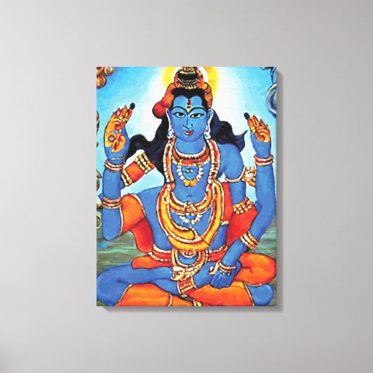 Lord Shiva - Wrapped Canvas Afdruk (Voorkant)