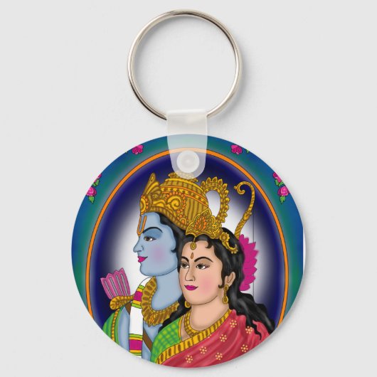 Lord Sitaram Keychain (Voorkant)