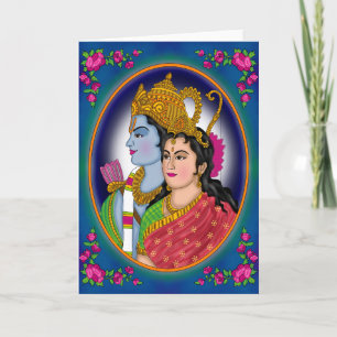 Lord Sitaram wenskaart Kaart