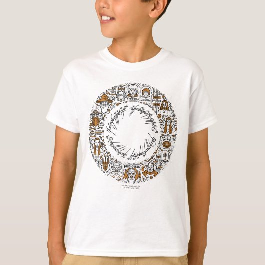 LORD VAN DE Doodle Art RINGS™ T-shirt (Voorkant)