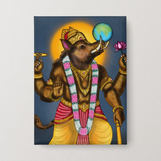 Lord Varaha-knop Button (Voorkant)