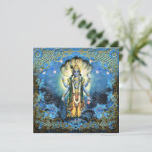 Lord Vishnu - Carte, Salutation, Invitation (Debout devant)