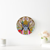 Lord Vishnu Clock Ronde Klok (Huis)