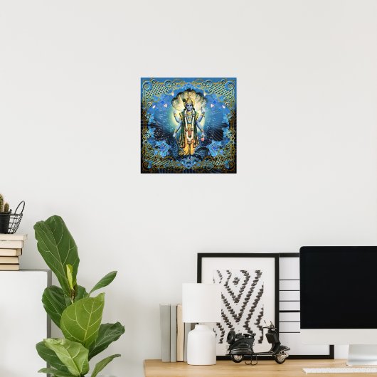 Lord Vishnu - Poster (Thuiskantoor)