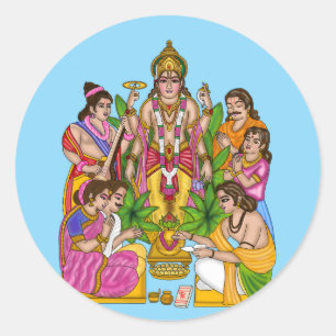Lord Vishnu Satyanarayan Sticker