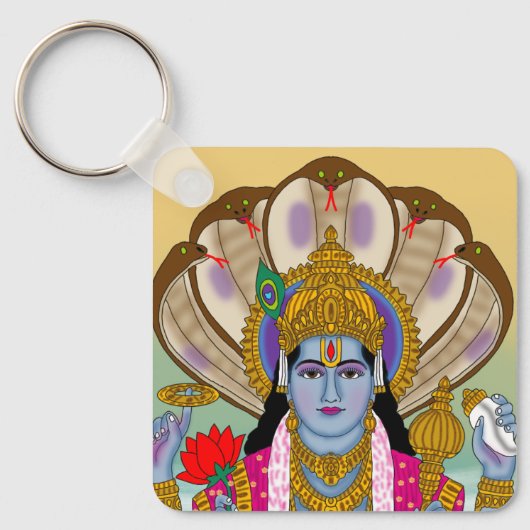 Lord Vishnu-sleutelhanger Sleutelhanger (Voorkant)
