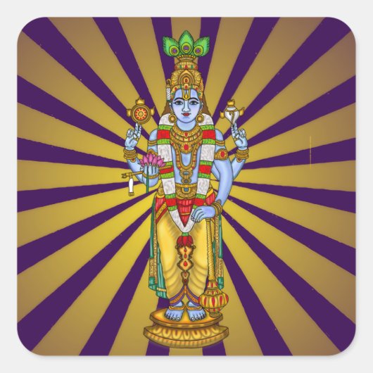 Lord Vishnu Sticker (Voorkant)