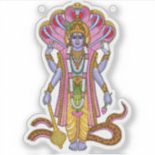 Lord Vishnu Sticker (Voorkant)