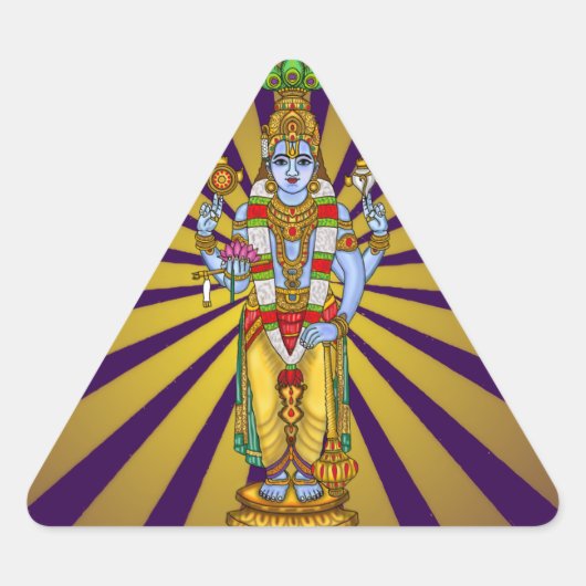 Lord Vishnu Sticker (Voorkant)