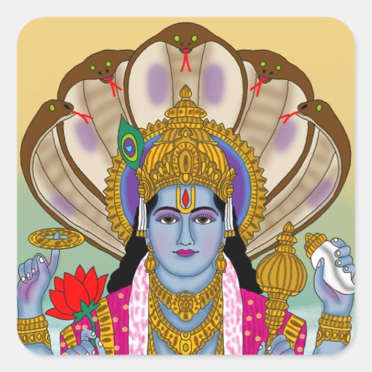 Lord Vishnu Stickers (Devant)