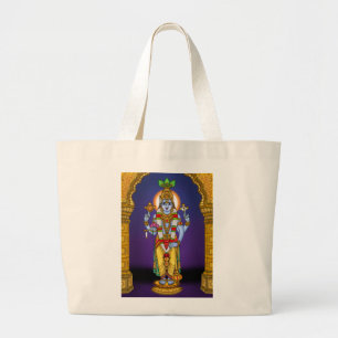 Lord Vishnu-tas Grote Tote Bag