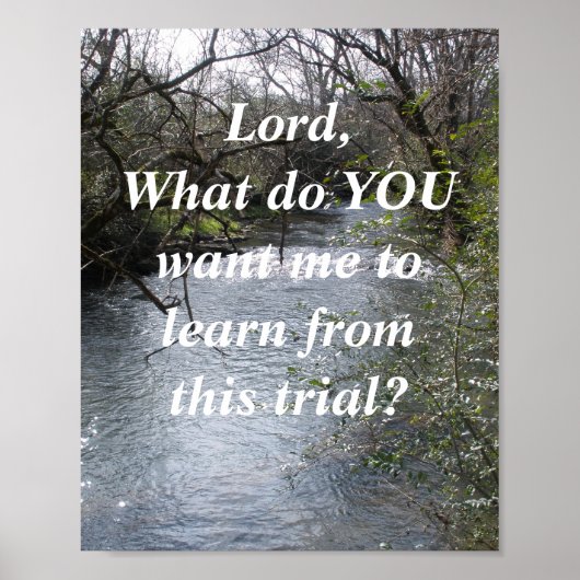 LORD, WAT WILT U DAT IK LEREN? POSTER (Voorkant)
