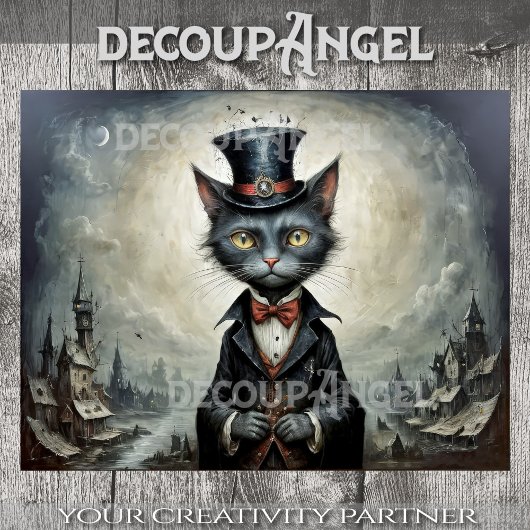 Lord Whiskers uit Darkshire - Decoupage - Tissuepapier