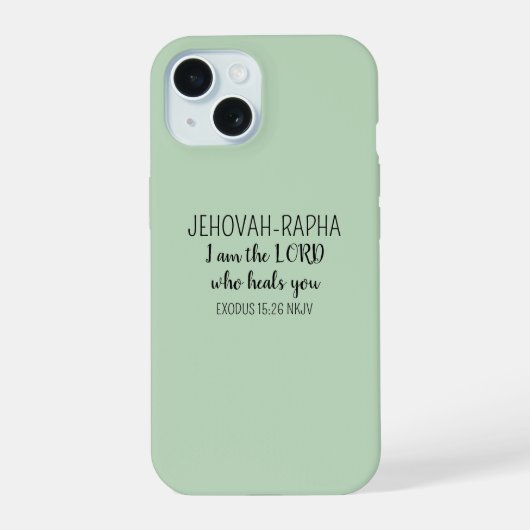 Lord Who Heals Light Green Simple Christian (Verso)