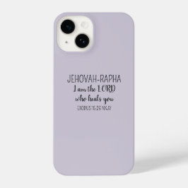 Lord Who Heals Light Purple Simple Christian iPhone 14 Hoesje